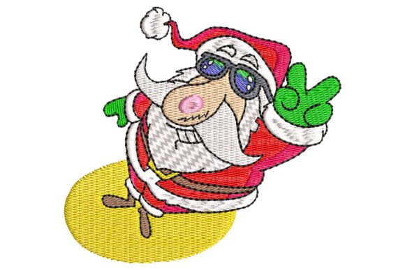 Cool Santa Embroidery Design Review for Small Business Merch