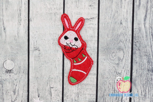 Cute Christmas Bunny Ornament: A Festive Embroidery Design Review