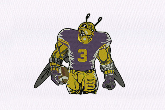 Football Playing Bug Review for Seasonal Embroidery