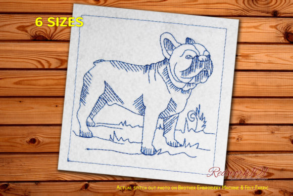 French Bulldog Embroidery Design Review for Apparel Projects