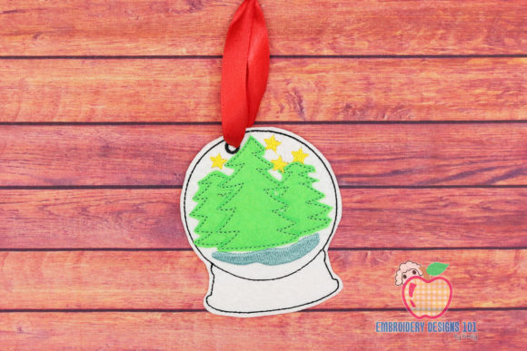 Snow Globe with a Christmas Tree Embroidery Design Review