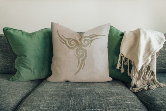 Tattoo Design on Cushion: A Bold Embroidery Statement for Craft Fairs